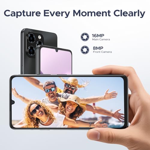 DOOGEESmart Note 58 Mobile Phones Android 16 Smartphone, 6.75" HD+ 90Hz Display, 6250mAh Android Phones, 32GB(8GB RAM)+128GB+2TB SIM Free Mobile Phone, Face ID, Widevine L1, 5G WiFi/Dual SIM/NFC/OTG