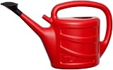 Accurate 7L Red Watering Can Lightweight Indoor Outdoor Detachable Rose Head