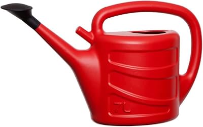 Accurate 7L Red Watering Can Lightweight Indoor Outdoor Detachable Rose Head