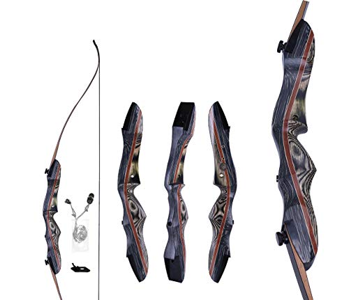 Keystone Traditional Sports Wasp Takedown Recurve Bow 62 Hunting Bow Draw Weights In 60 Lbs Wooden Bow With Stringer Tool For Beginner To Intermediate User 30lb Right Hand Pricepulse