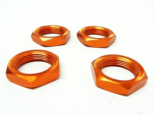 King Motor Orange Stock Wheel Nuts (set of 4) Fits HPI Baja 5B 2.0 Rovan Buggy & Truck