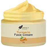 Turmeric Face Cream, Moisturizing, Glowing and Hydrating (50g) Ideal For All Skin Types by Oreola Naturals