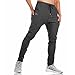 BROKIG Mens Jogger Sport Pants, Casual Zipper Gym Workout Sweatpants Pockets