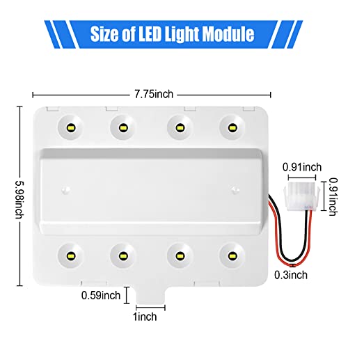 W11043011 Refrigerator LED Light Module W10866538 AP6047972 PS12070396
