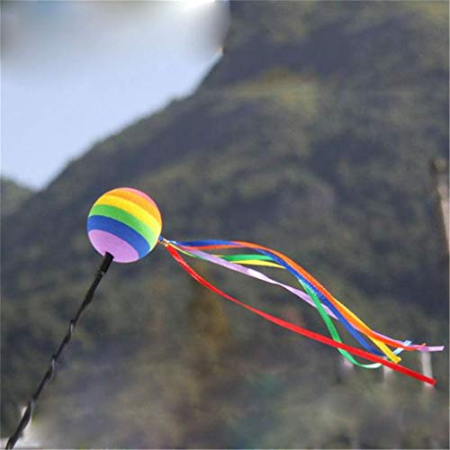 Yunzee Rainbow Colos Band with Antenna Ball Decoration for Auto Antenna Car Accessory Ornaments - Thumbnail 7