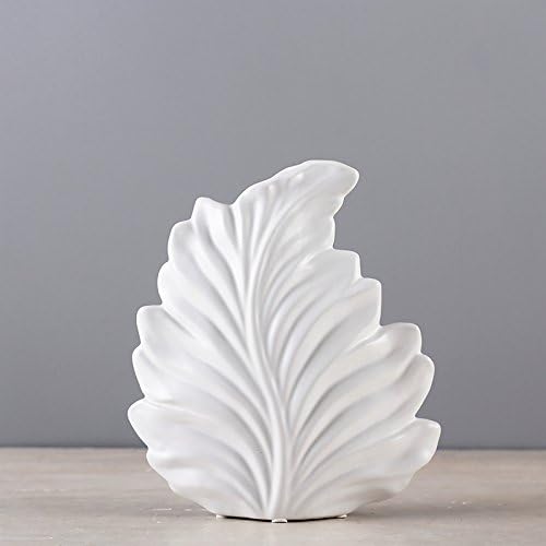XOYOYO The American Minimalist Modern Living Room Decor Home Furnishing White Ceramic Flower Vase Tv Cabinet Decoration Decoration,Medium White