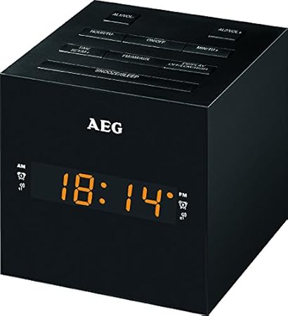 AEG MRC 4150 Uhrenradio mit USB-Anschluss schwarz