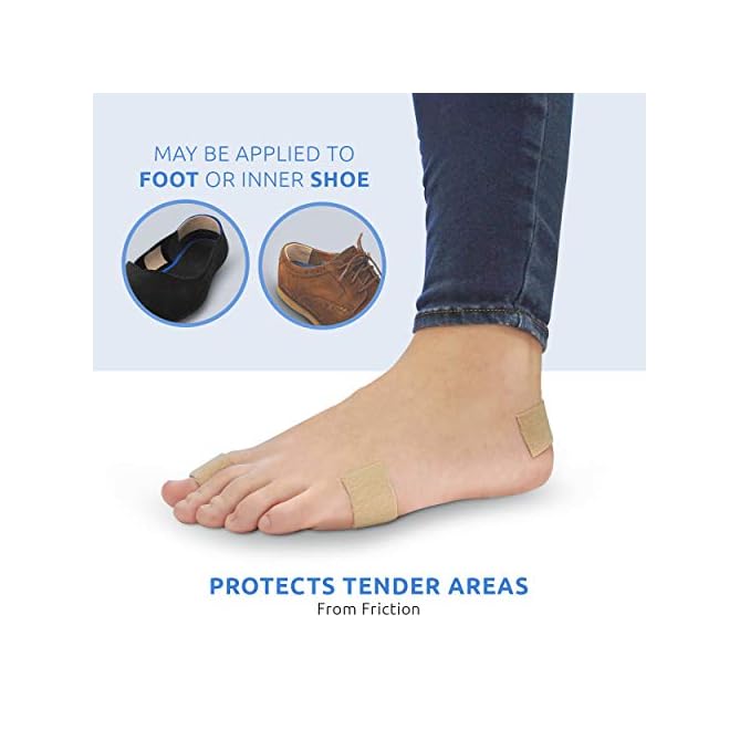 Comfort Zone Super Moleskin Padding, Protects Tender Areas of The Foot from Friction, Light