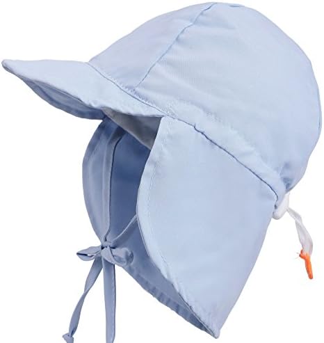 Miehana Swim Hat Kids UPF 50+ UV Sun Protection Sun Hat w/Neck Flap,0-12 Mon