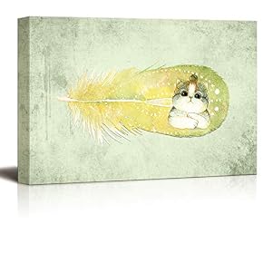 Wall26-Canvas Wall Art-Feather-Giclee Painting Wall Bedroom Living House...