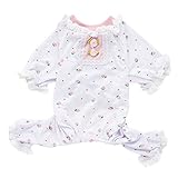 HOMEDECO Small Pet Dog Floral Shirt Puppy Pajamas Pet Clothes Apparel