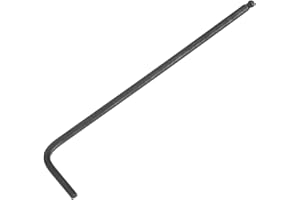 uxcell 3/32" Ball End Hex Key Wrench, L Shaped Long Arm CR-V Repairing Tool, Black