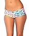 iHeartRaves Rainbow Daisy Flower Scrunch Back Rave Booty Shorts
