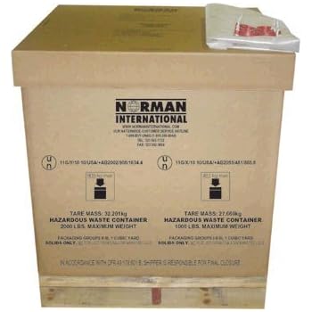 Gaylord, Cubic Yard Box, Hazardous Waste, IBC, Includes Black Liner