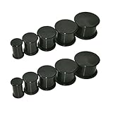 Piercing Area 10pcs Mix Size Solid Soft Ear Plugs Silicone Body Piercing 2g-9/16