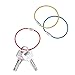 eBoot 2 mm Colored Steel Wire Keychain Cable Key Ring, 14 Pieces