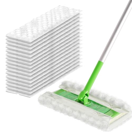 AIR U+ Dry Sweeping Cloth for Swiffer Sweeper mop, Heavy Duty Pet Floor Cleaning Dry Pads Refill, Thicken and Scrub, 30 Count