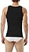 Underworks Mens Compression Body Shirt Girdle Gynecomastia Shirt Medium Black