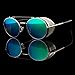Metal Frame Side Shield Oval 52mm Hipster Round Sunglasses Vintage Retro Steampunk Gothic