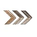 BARNWOODUSA Reclaimed Wood Chevron Arrow, Rustic Wall Mount Decor, Weathered Gray Decorations