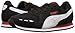 PUMA Unisex-Child Cabana Racer Sneaker, Black White, 5.5 M US Big Kid