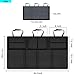 Backseat Trunk Organizer,Car Seat Back Storage,Space Saving with Cargo Net Design 4 Pockets,Bag Back Seat Organizer for Kids, Multipurpose Cargo Accessories SUV & Car Organizer,Black