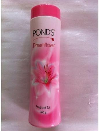 talcum powder on face