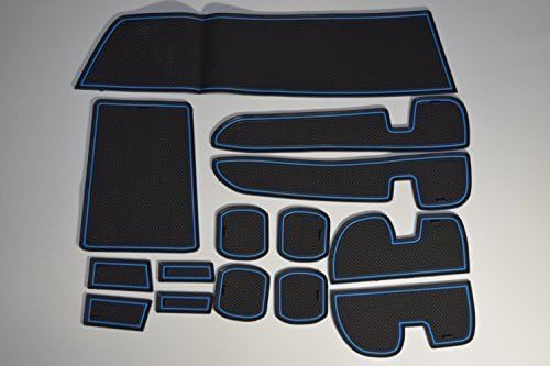 KINMEI Toyota Ractis Ractis P120 system specially designed blue interior door pocket mat drink holder slip non-slip storage space protection rubber mats TOYOTAk-41