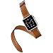 AutumnFall Long Leather Band Double Tour Bracelet Watchband for Apple Watch Series 1, Series 2 38mm (Brown)