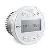 Pyle-Hydra-Waterproof-Bluetooth-Marine-Digital-Receiver-Stereo-Radio-USBMP3AMFMAUX-Input-RoundCircle