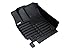 TuxMat Custom Car Floor Mats for Hyundai Kona 2018-2020 Models - Laser Measured, Largest Coverage, Waterproof, All Weather. The Best Hyundai Kona Accessory (Full Set - Black)