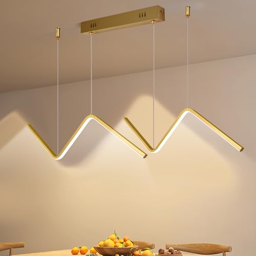 Lustre Sala de Jantar, Lustre Sala, Lustre Pendente, Pendente, Pendente Sala de Jantar, Lustres e Luminarias para Sala, Linear Onda Luminária, Luminária Pendente Ajustável
