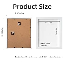 Muzilife 8x10 Shadow Box Picture Frame with Linen