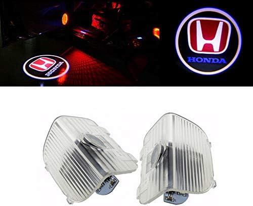 Cszlove LED Projection Logo Ghost Shadow Car Door Welcome Light DIY Step Light Symbol Sign Badge for Honda - 1 Pair