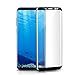 Atill - S8 Plus Black Tempered Glass Samsung Screen Protector 3D Curved Full Coverage Ultra Clear Shatter (Black)