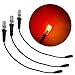 3 Pack Ember Orange Special Effects led 12 Volts dc Foam Wood mounting Cable Socket dc Barrel Connector for Themed environments Props Theatrical Scenery fire Flames Glowing coals Indoor Usage