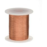 Magnet Wire, Enameled Copper Wire, 40 AWG, 2 oz, 4152' Length, 0.0034" Diameter, Natural