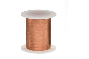 REMINGTON INDUSTRIES Magnet Wire, Enameled Copper Wire, 40 AWG, 2 oz, 4152' Length, 0.0034" Diameter, Natural