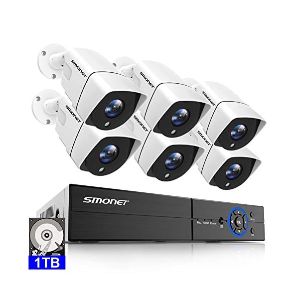 [Spotlight,2Way Audio] 2K WiFi Security Camera System,3TB Hard