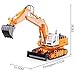 deAO RC Excavator Truck with Lights and Sounds Digger Construction Truck