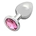 3 Pcs 3 Size Metal Jeweled Anal Butt Plugs Anal Trainer Toys Hmxpls Sex Love Games Personal Massager for Women Men Couples Lover Pink