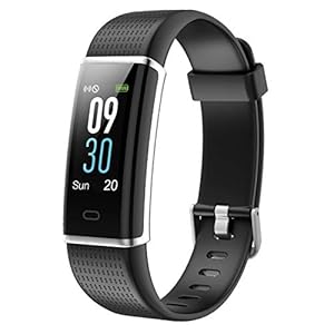 Willful最新版 スマートブレスレットカラースクリーンスマートウォッチ (ブラック)