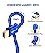 JSAUX Mini USB Cable, 2 Pack (3.3ft+6.6ft) USB 2.0 Type A to Mini B Charger Nylon Braided Cord Compatible with GoPro Hero 3+, PS3 Controller, MP3 Player, Dash Cam, Digital Camera Blue