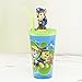 Zak Designs Paw Patrol - Funtastic Tumbler with Straw and Unique 3D Character on Lid, 360 Degrees Sculpted Design Stands Out, Screw-On Lid with Durable Straw Keeps Liquids In (15oz, BPA-Free)