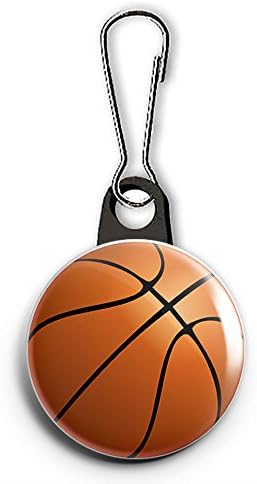 Basketball 1 Inch Backpack Bag Tag Zipper Pull Charm