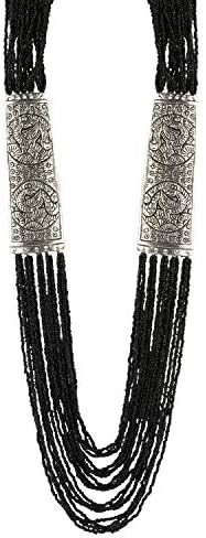 Aradhya Afghani Designer Turkish Style Vintage Silver Oxidised Necklace for Women