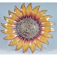 Collectible Badges Metal Decorative 14" Sunflower Wall Plaque