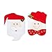 Christmas Chair Covers Slipcovers for Dinning Room, Set of 2 Mr & Mrs Santa Claus Hat Christmas Chair Back Covers for Xmas Decorations Home Kitchen Decor