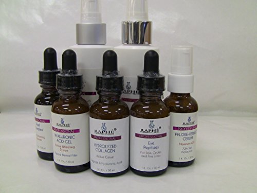 Complete Mini Pak For Total Skin Whitening with: Hyaluronic Acid Bleaching Gel 30ml, Brightening & Hydrating Cleanser 120ml, OTCRILUM 3D High Potency Whitening Gel 3oml, Skin Whitening Peel Complex 30ml & Swiss Clairderm Deep Bleach Cream For Color 120ml