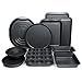 ChefLand 10-Pc. Nonstick Bakeware Set |Premium Baking Sheets, Baking Pans, Roasting Pan, Pizza Pan, Crisper Pan, Cake Pans & More | Durable Carbon Steel Baking Set | Prime Housewarming & Wedding Gift